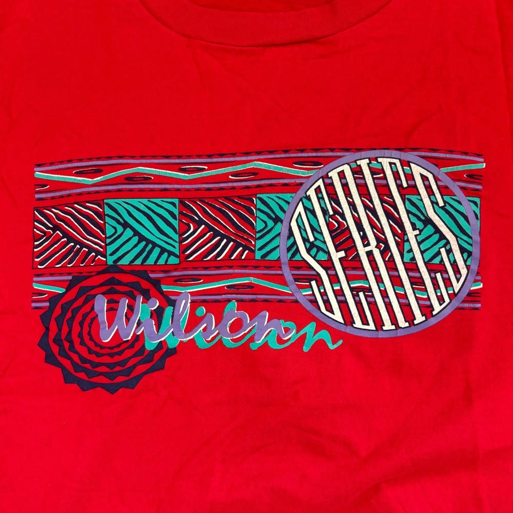 Wilson Boxy Cropped 90s Single Stitch Aztec Print Tee